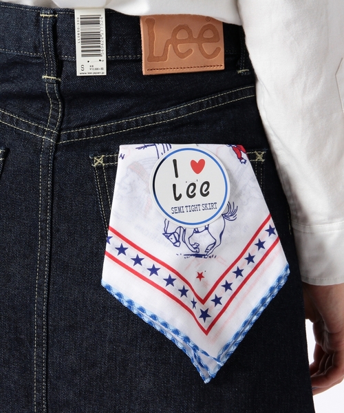 Another Edition（アナザーエディション）の「Leeスリムタイトスカート/ Lee SLIM TIGHT SK（デニムスカート・レディース・ネイビー・SMALL/X-SMALL）」の8枚目の写真