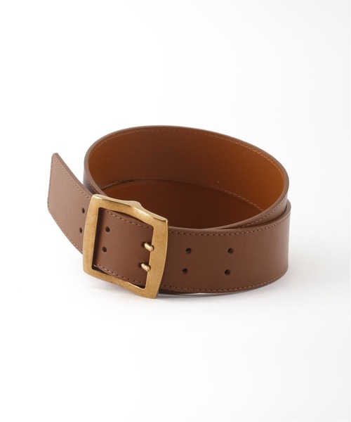 ▽【MAISON BOINET】スクエアバックルレザー ベルト◇