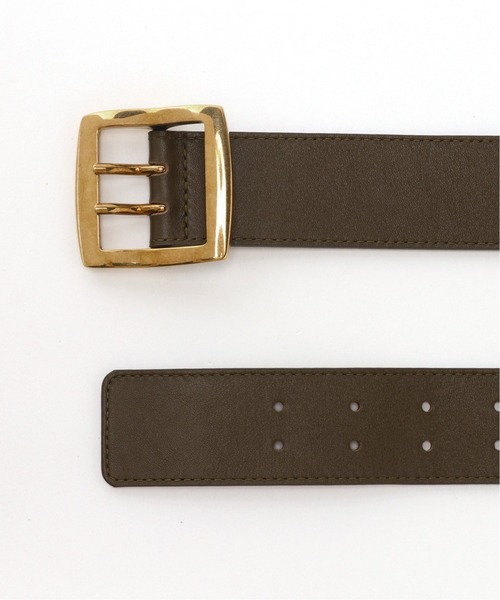▽【MAISON BOINET】スクエアバックルレザー ベルト◇