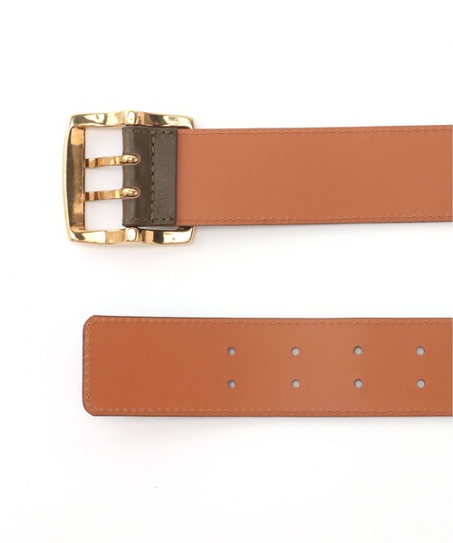 ▽【MAISON BOINET】スクエアバックルレザー ベルト◇
