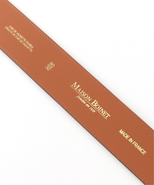 ▽【MAISON BOINET】スクエアバックルレザー ベルト◇