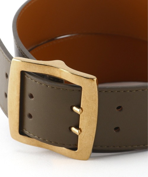 ▽【MAISON BOINET】スクエアバックルレザー ベルト◇