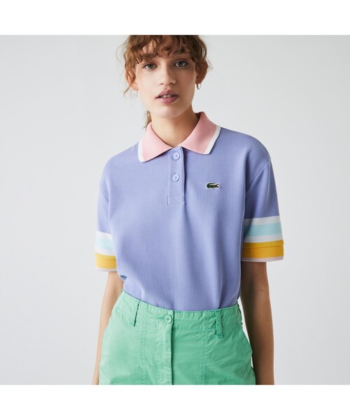 LACOSTE - ラコステ ポロシャツ ワッフルポロシャツ ワッフルピケ ハーフジップポロシャツ | LACOSTE/ラコステ
