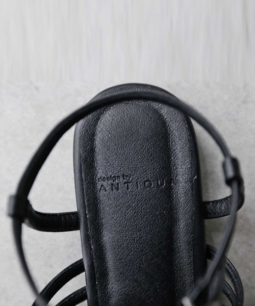 antiqua(アンティカ)の「ポインテッドベルトサンダル(サンダル・レディース・ブラック・S/L/M/LL)」の14枚目の写真
