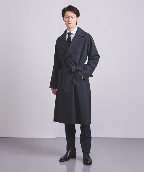 SOVEREIGN（ソブリン）の「＜SOVEREIGN（ソブリン）＞  6Bダブル ハイツイスト ギャバ トレンチコート（トレンチコート・メンズ・ネイビー・SMALL/LARGE/MEDIUM）」の12枚目の写真
