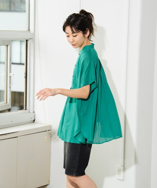 新品 DES PRES リネン ピンタックスリーブブラウス DES PRES（デ・プレ）の「スパークリネン ピンタックスリーブ