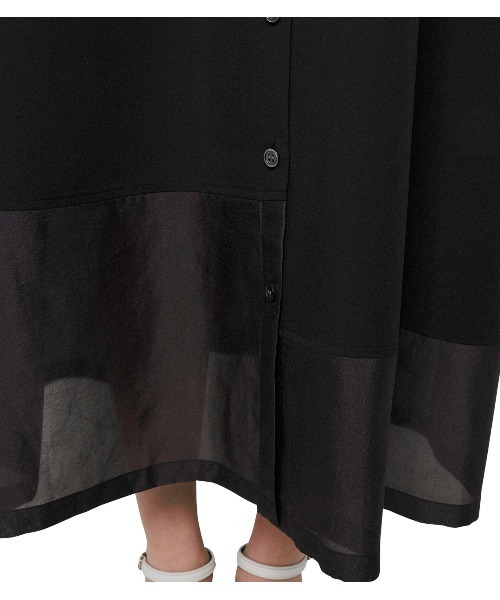 Contrasting Fabric Dress  SS21 ルシェルワンピ セール】コントラストファブリックドレス / Contrast Fabric