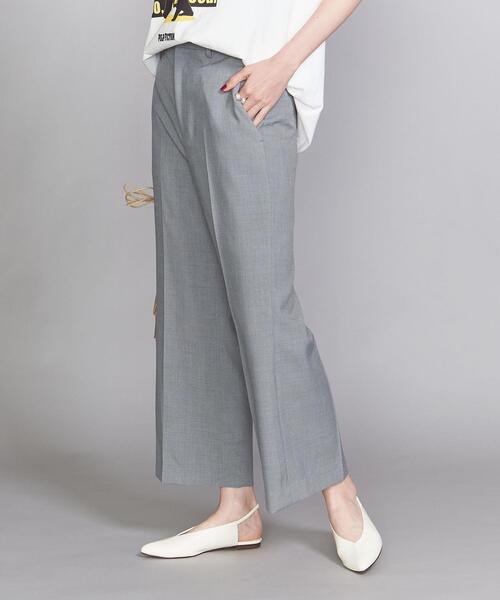 BEAUTY&YOUTH UNITED ARROWS（ビューティーアンドユースユナイテッドアローズ）の「BY リネンライククロップドフレアパンツ（その他パンツ・レディース・モカ/コバルトブルー・SMALL/MEDIUM/LARGE）」の3枚目の写真