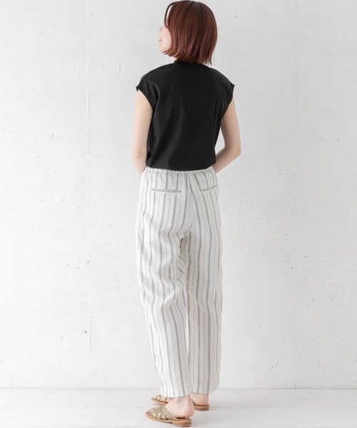 URBAN RESEARCH Sonny Label（アーバンリサーチサニーレーベル）の「リネンイージーパンツ（その他パンツ・レディース・ストライプ/ネイビー/グレー・36/38）」の8枚目の写真