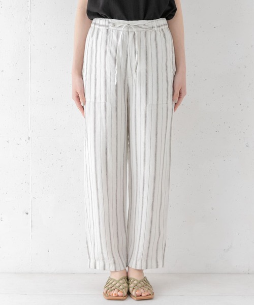 URBAN RESEARCH Sonny Label（アーバンリサーチサニーレーベル）の「リネンイージーパンツ（その他パンツ・レディース・ストライプ/ネイビー/グレー・36/38）」の14枚目の写真
