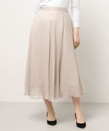 Te chichi | シフォン楊柳×レースフレアスカート(スカート)