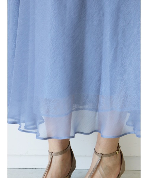 Te chichi（テチチ）の「シフォン楊柳×レースフレアスカート（スカート・レディース・モカ/ブルー/グレー・ﾌﾘ-）」の9枚目の写真