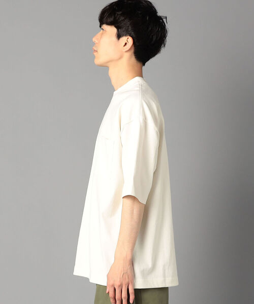 GLOSTER（グロスター）の「USAコットンタックリブTシャツ（Tシャツ/カットソー・メンズ・キナリ/サックスブルー/グリーン・MEDIUM/LARGE）」の13枚目の写真