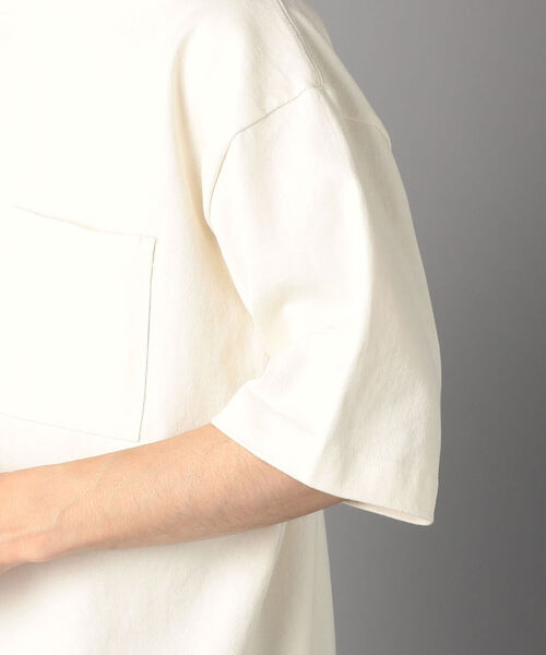 GLOSTER（グロスター）の「USAコットンタックリブTシャツ（Tシャツ/カットソー・メンズ・キナリ/サックスブルー/グリーン・MEDIUM/LARGE）」の12枚目の写真