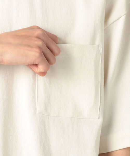 GLOSTER（グロスター）の「USAコットンタックリブTシャツ（Tシャツ/カットソー・メンズ・キナリ/サックスブルー/グリーン・MEDIUM/LARGE）」の10枚目の写真