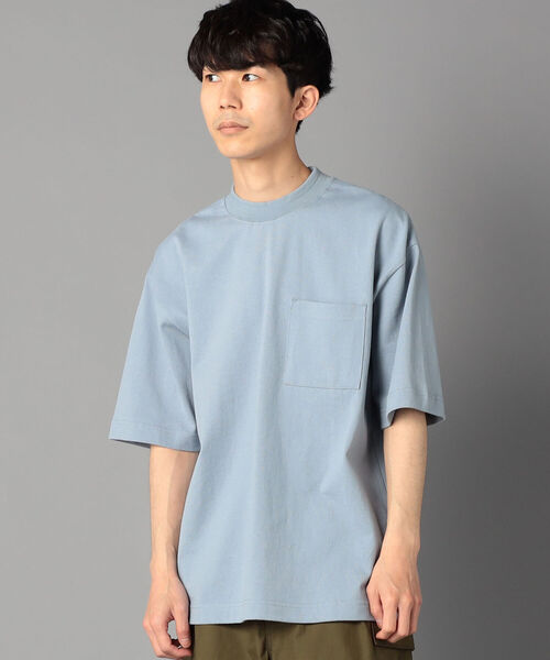 GLOSTER（グロスター）の「USAコットンタックリブTシャツ（Tシャツ/カットソー・メンズ・キナリ/サックスブルー/グリーン・MEDIUM/LARGE）」の15枚目の写真