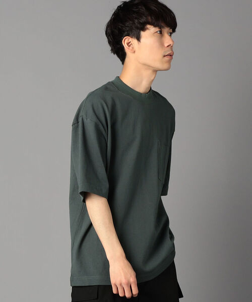 GLOSTER（グロスター）の「USAコットンタックリブTシャツ（Tシャツ/カットソー・メンズ・キナリ/サックスブルー/グリーン・MEDIUM/LARGE）」の17枚目の写真