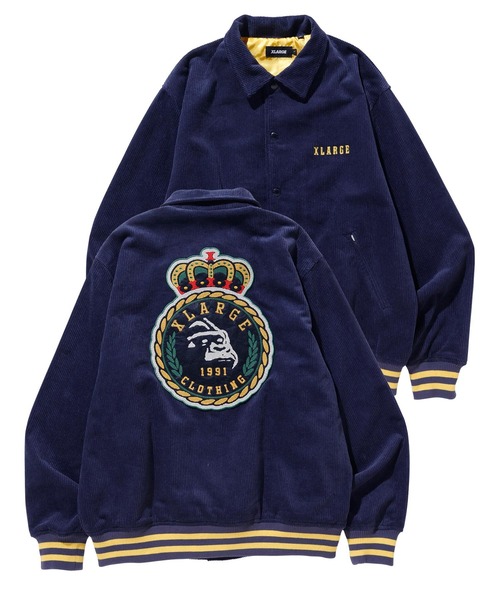 XLARGE（エクストララージ）の「EMBROIDERY EMBLEM CORDUROY JACKET（ブルゾン・メンズ・ブラック/ネイビー/ブラウン・S/M/L/XL）」の7枚目の写真