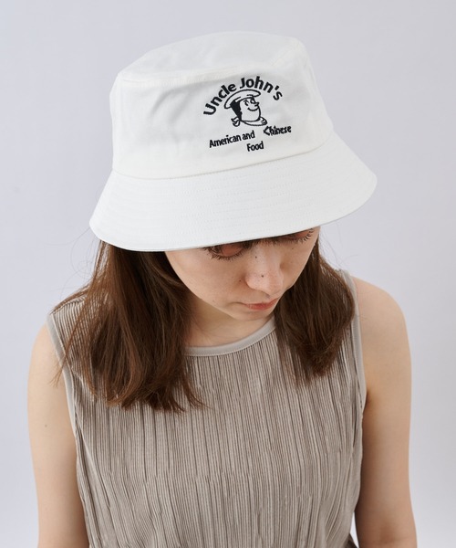 COLONY 2139（コロニートゥーワンスリーナイン）の「アメリカンショップサインバケットハット（ハット・レディース・その他35/ブラック系その他2/ホワイト/ホワイト系その他2/ホワイト系その他/ブラック・FREE）」の3枚目の写真