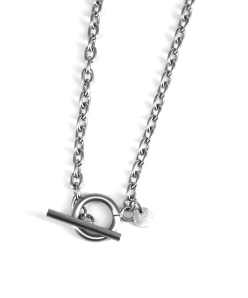 LHME(エルエイチエムイー)の「LHME 100%PURE!!!アズキチェーンロングネックレス/サージカルステンレス316L(金属アレルギー対応)(ネックレス・レディース・シルバー・70cm)」の4枚目の写真