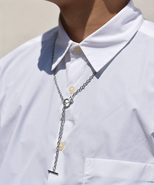 LHME(エルエイチエムイー)の「LHME 100%PURE!!!アズキチェーンロングネックレス/サージカルステンレス316L(金属アレルギー対応)(ネックレス・レディース・シルバー・70cm)」の7枚目の写真