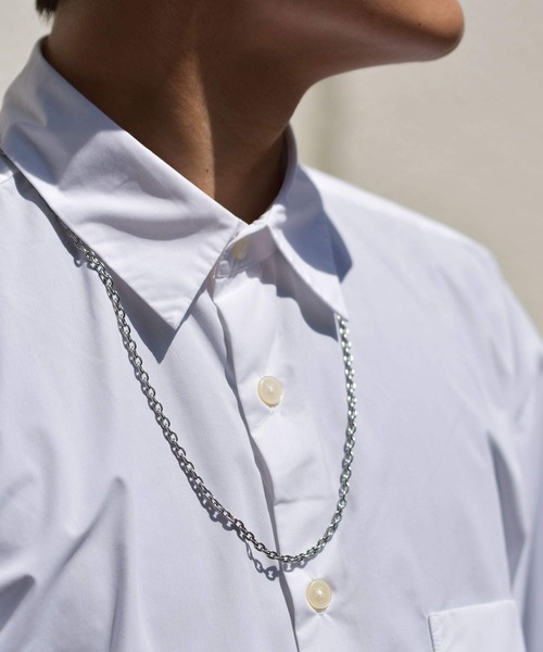 LHME(エルエイチエムイー)の「LHME 100%PURE!!!アズキチェーンロングネックレス/サージカルステンレス316L(金属アレルギー対応)(ネックレス・レディース・シルバー・70cm)」の8枚目の写真