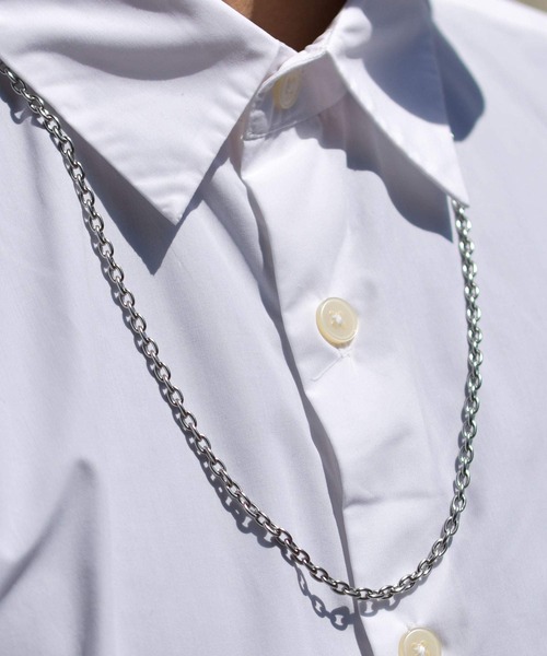 LHME(エルエイチエムイー)の「LHME 100%PURE!!!アズキチェーンロングネックレス/サージカルステンレス316L(金属アレルギー対応)(ネックレス・レディース・シルバー・70cm)」の9枚目の写真