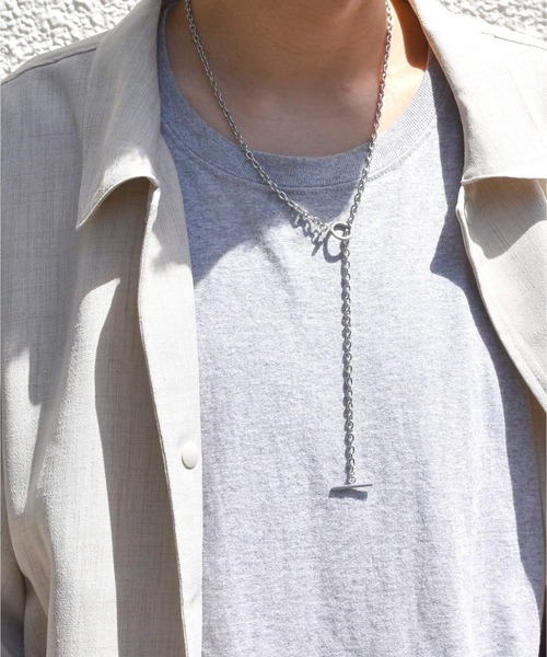 LHME(エルエイチエムイー)の「LHME 100%PURE!!!アズキチェーンロングネックレス/サージカルステンレス316L(金属アレルギー対応)(ネックレス・レディース・シルバー・70cm)」の6枚目の写真