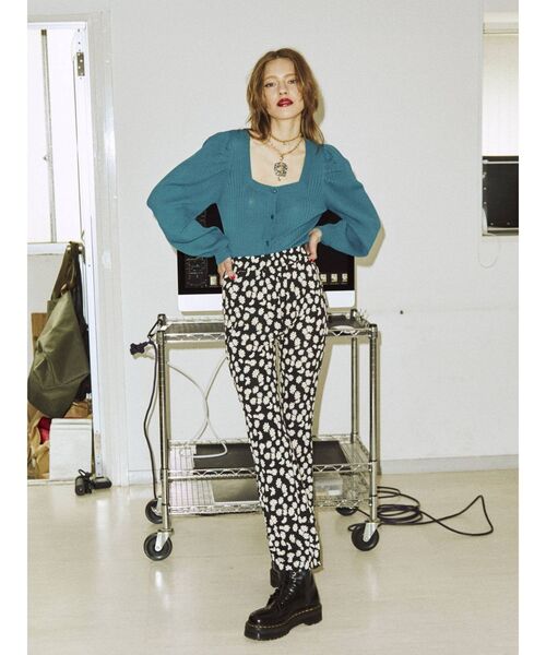 jouetie（ジュエティ）の「イージーフレアパンツ（その他パンツ・レディース・その他2/ブルー/その他1/ブラック/グリーン/ピンク・MEDIUM）」の9枚目の写真