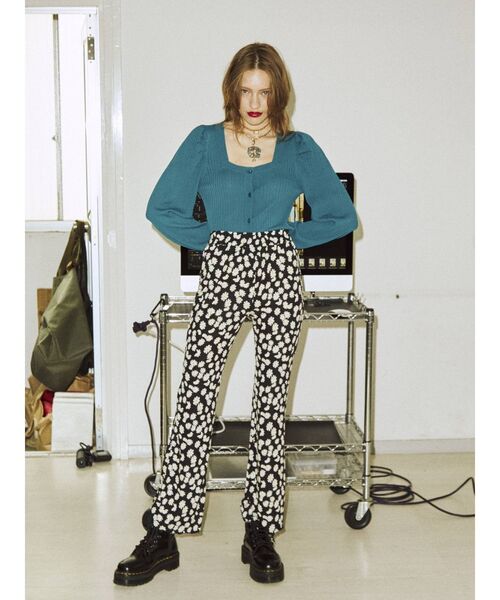 jouetie（ジュエティ）の「イージーフレアパンツ（その他パンツ・レディース・その他2/ブルー/その他1/ブラック/グリーン/ピンク・MEDIUM）」の10枚目の写真