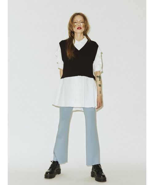 jouetie（ジュエティ）の「イージーフレアパンツ（その他パンツ・レディース・その他2/ブルー/その他1/ブラック/グリーン/ピンク・MEDIUM）」の19枚目の写真