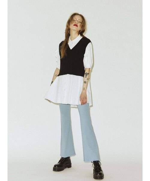 jouetie（ジュエティ）の「イージーフレアパンツ（その他パンツ・レディース・その他2/ブルー/その他1/ブラック/グリーン/ピンク・MEDIUM）」の22枚目の写真