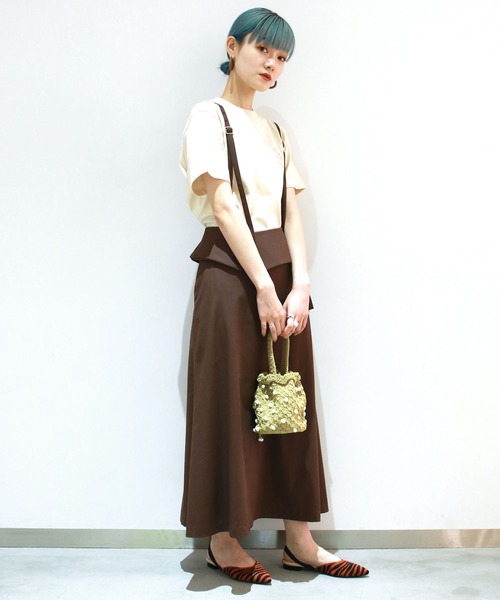 G.V.G.V.（ジーヴィージーヴィー）の「WRAPRED JUMPER SKIRT（スカート・レディース・ブラック/ブラウン・36/34）」の3枚目の写真