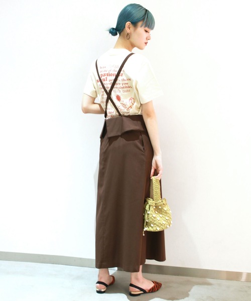 G.V.G.V.（ジーヴィージーヴィー）の「WRAPRED JUMPER SKIRT（スカート・レディース・ブラック/ブラウン・36/34）」の4枚目の写真