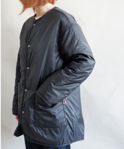 MANASTASH（マナスタッシュ）の「MANASTASH/マナスタッシュ　W's REVERSIBLE JKT　ウィメンズ　リバーシブル　ジャケット　ボア（ブルゾン・レディース・ブラック/ナチュラル・MEDIUM）」の11枚目の写真