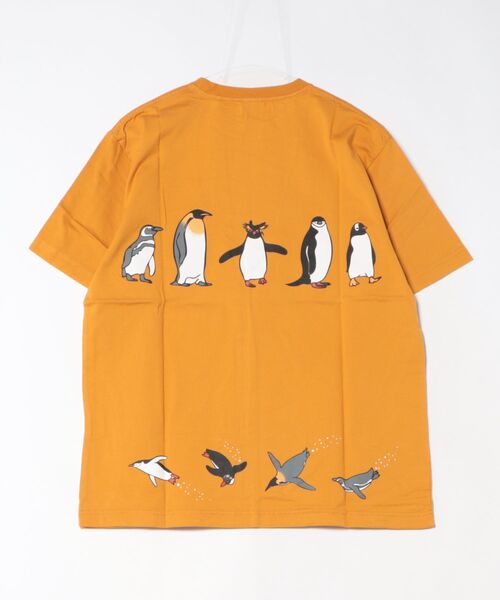 PARKS TOKYO SELECT（パークストウキョウセレクト）の「【UNIVERD72】プリントTシャツ(PENGUIN)（Tシャツ/カットソー・メンズ・ホワイト/ブラック/ブルー/キャメル・MEDIUM/X-LARGE/LARGE）」の5枚目の写真
