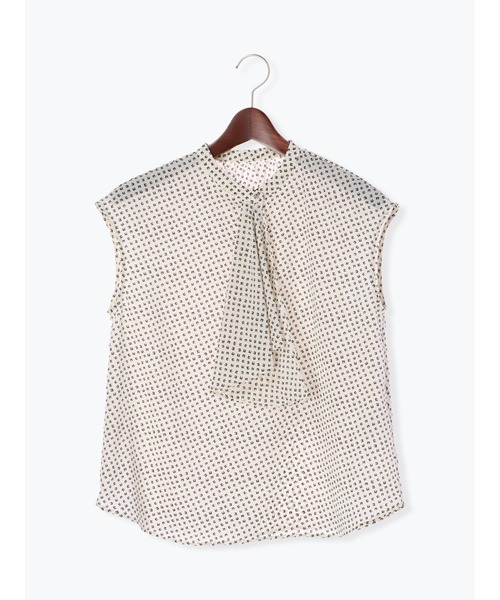 Te chichi（テチチ）の「ランダム幾何柄ボウタイブラウス（シャツ/ブラウス・レディース・オフホワイト/ネイビー・ﾌﾘ-）」の16枚目の写真
