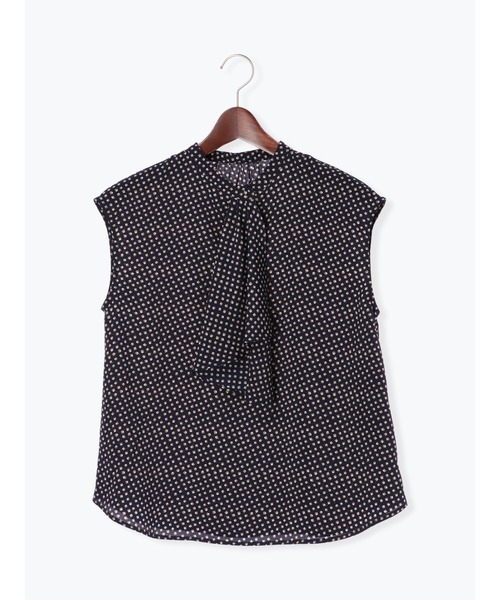 Te chichi（テチチ）の「ランダム幾何柄ボウタイブラウス（シャツ/ブラウス・レディース・オフホワイト/ネイビー・ﾌﾘ-）」の9枚目の写真