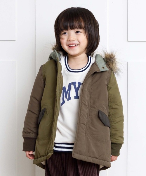 MAKE YOUR DAY（メイクユアデイ）の「モッズコート■80～140cm（モッズコート・キッズ・カーキ/ブラック/ベージュ/マルチ・80/100/110/130/140/120/90）」の15枚目の写真