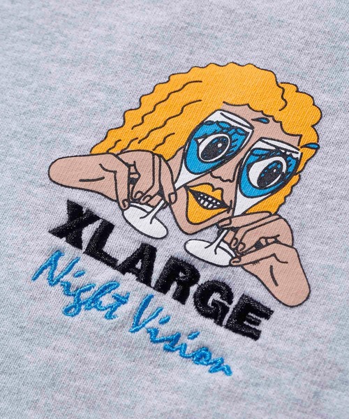 XLARGE(エクストララージ)の「NIGHT VISION PULLOVER HOODED SWEAT(パーカー・メンズ・アッシュ/ブラック/グリーン・S/M/XL/L)」の11枚目の写真