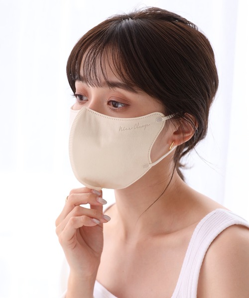 one after another NICE CLAUP（ワンアフターアナザーナイスクラップ）の「艶っぽ不織布マスク（各色４枚入り）（マスク・レディース・ピンク系その他/オレンジ系その他/ベージュ系その他・FREE）」の4枚目の写真