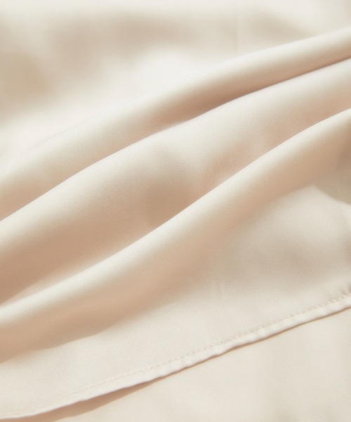 VIS（ビス）の「【前後2WAY】サテンとろみギャザーブラウス（シャツ/ブラウス・レディース・ブラック/ベージュ/オフホワイト/パープル系その他・FREE）」の19枚目の写真