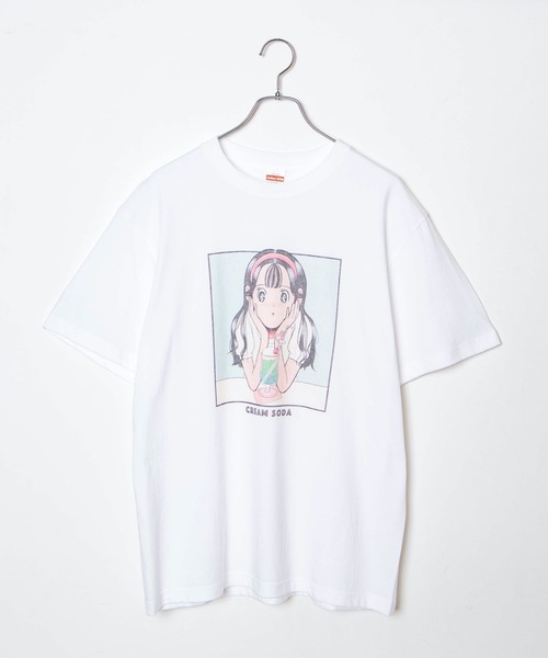 WEGO GRAPHICS（ウィゴーグラフィックス）の「WEGO/放課後アートWEGO/部 三枝かりん T（Tシャツ/カットソー・メンズ・ホワイト/ブラック・MEDIUM/LARGE/X-LARGE）」の13枚目の写真