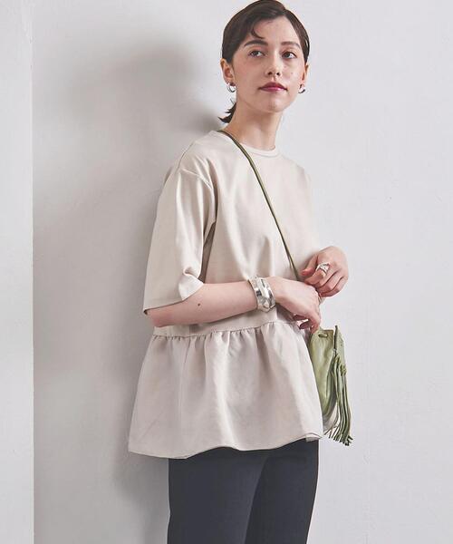 ユナイテッドアローズ　レースアレンジプルオーバー　ネイビー UNITED ARROWS（ユナイテッドアローズ）の「レースカラーレディ