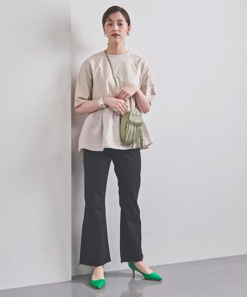 UNITED ARROWS（ユナイテッドアローズ）の「＜UNITED ARROWS＞C/P COMBI ティアード プルオーバー B◆（Tシャツ/カットソー・レディース・ライトグレー/ブラック/ネイビー・FREE）」の12枚目の写真