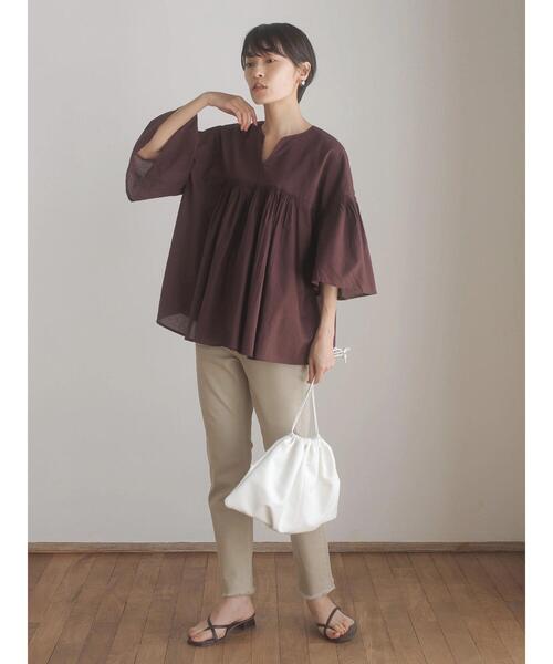 AMERICAN HOLIC(アメリカンホリック)の「製品染めキャロットパンツ(その他パンツ・レディース・グレイッシュベージュ・M/L/S/XS)」の13枚目の写真