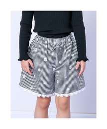 SLAP SLIP | SLAPSLIP/デニムチェック花柄プリントショートパンツ(90~130cm)(その他パンツ)