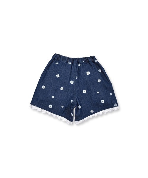 SLAP SLIP(スラップスリップ)の「SLAPSLIP/デニムチェック花柄プリントショートパンツ(90~130cm)(その他パンツ・キッズ・ブラック/ネイビー・120/110/130/90/100)」の13枚目の写真