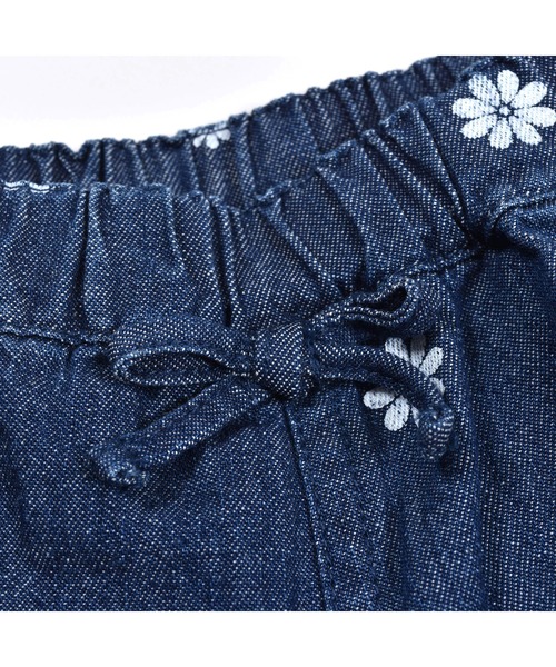 SLAP SLIP(スラップスリップ)の「SLAPSLIP/デニムチェック花柄プリントショートパンツ(90~130cm)(その他パンツ・キッズ・ブラック/ネイビー・120/110/130/90/100)」の11枚目の写真