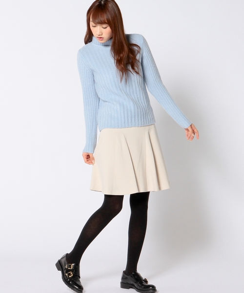 Another Edition（アナザーエディション）の「太リブショートプルオーバー/ AE フトRIB SRT PO◆（ニット/セーター・レディース・オフホワイト/ブラック/ライトブルー・フリー）」の11枚目の写真